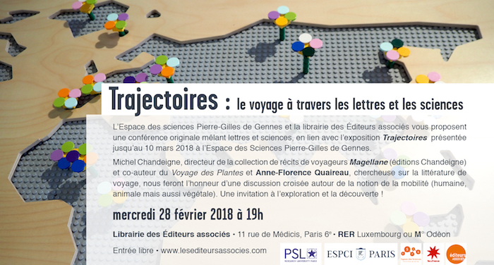 Trajectoires, conférence originale mêlant lettres et sciences, à Paris