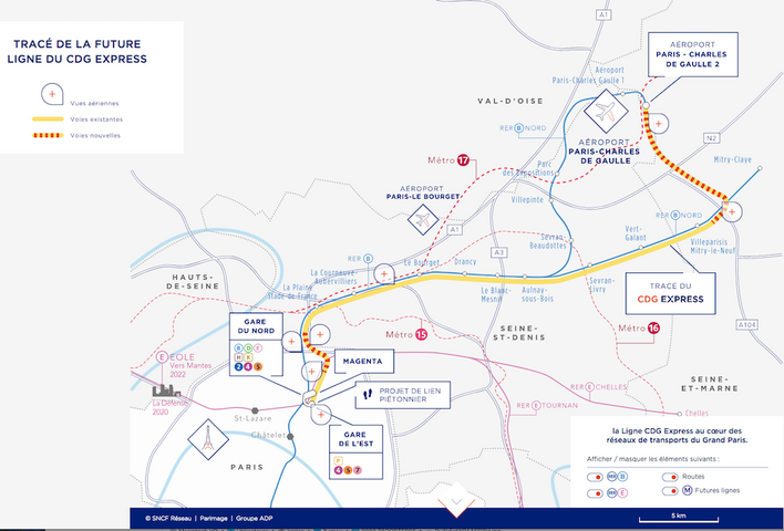 <span class="caps">CDG</span> Express : la justice interdit les travaux là où vivent des espèces protégées