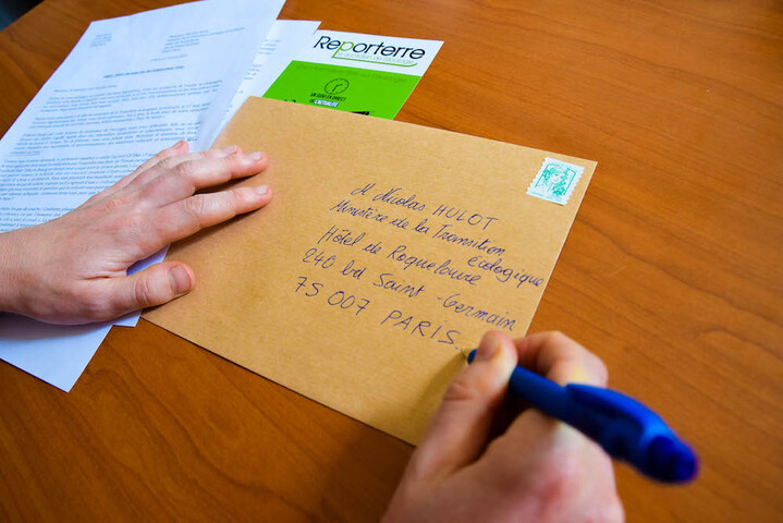 Monsieur le ministre Hulot, nous vous transmettons quelques lettres...