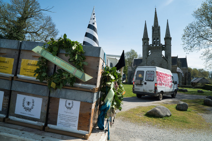Une marche funèbre pour les abeilles disparues se poursuit en Bretagne
