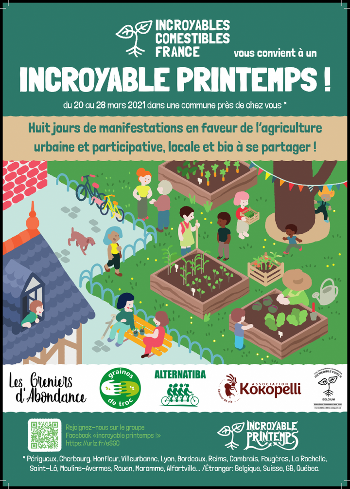 Incroyable Printemps<small class="fine d-inline"> </small>! Par les Incroyables Comestibles, en ligne