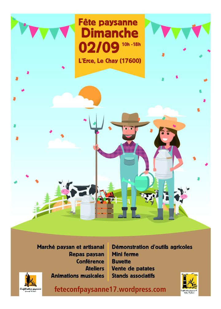 Fête de la Confédération paysanne de Charente-Maritime, au Chay