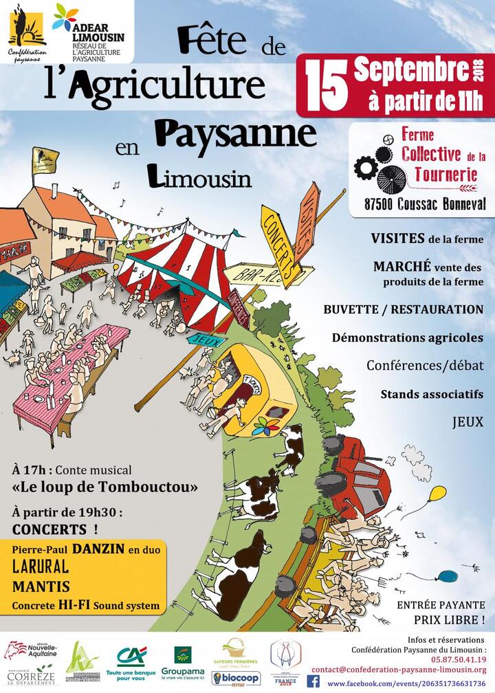 Fête de l'Agriculture paysanne, à Coussac-Bonneval (Haute-Vienne)