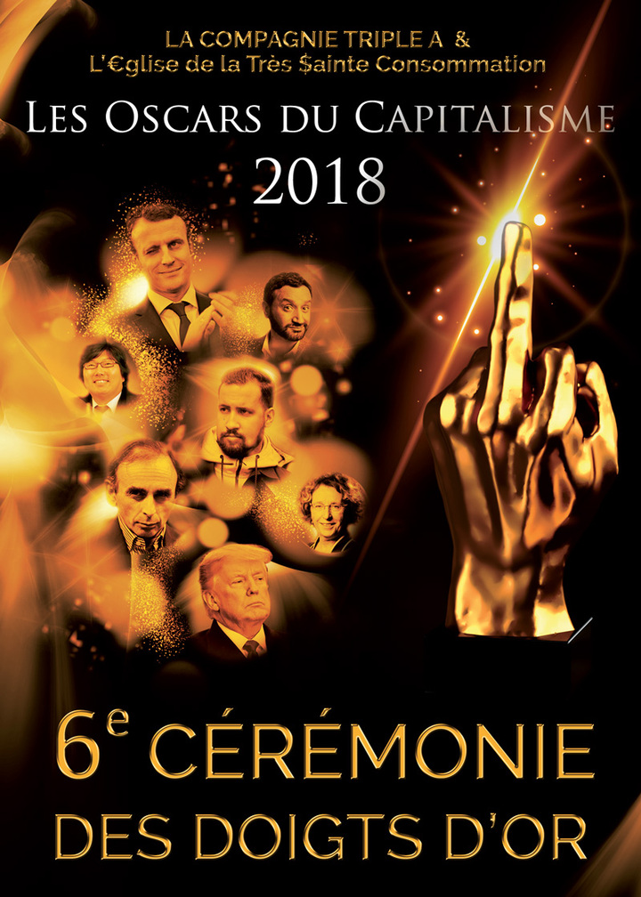 6<sup class="typo_exposants">e</sup> Cérémonie des Doigts d'or, les Oscars du capitalisme 2018, à Paris