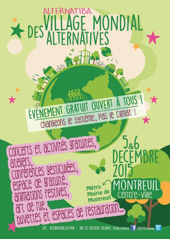 Le Village mondial des alternatives ce week-end à Montreuil (93)