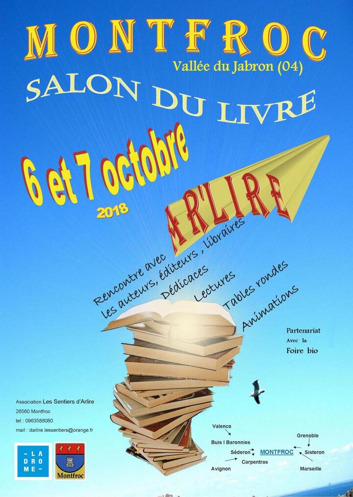 Salon du livre <span class="caps">AR</span>'<span class="caps">LIRE</span> et foire bio de Montfroc (Drôme)
