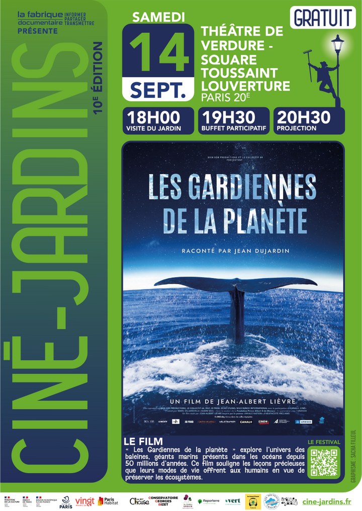 Festival Ciné-Jardins «<small class="fine d-inline"> </small>Gardiennes de la planète<small class="fine d-inline"> </small>», à Paris