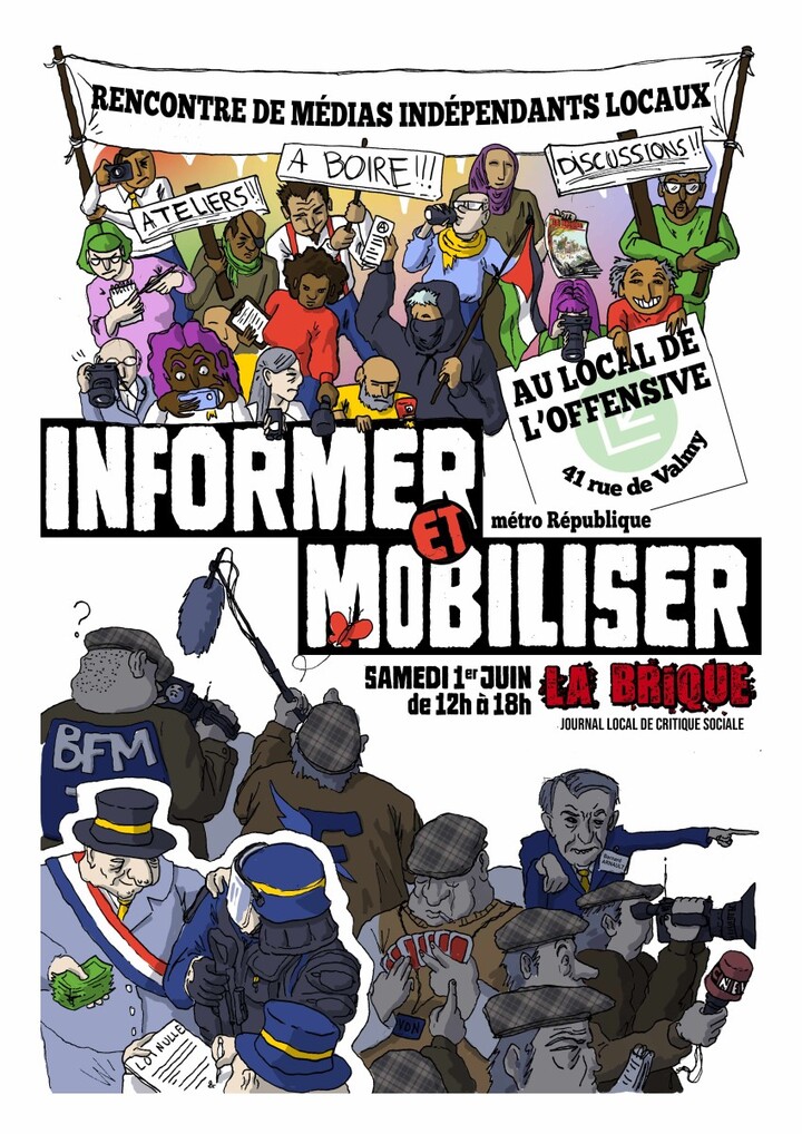 Informer et Mobiliser : rencontre de médias indépendants locaux, à Lille (Nord)