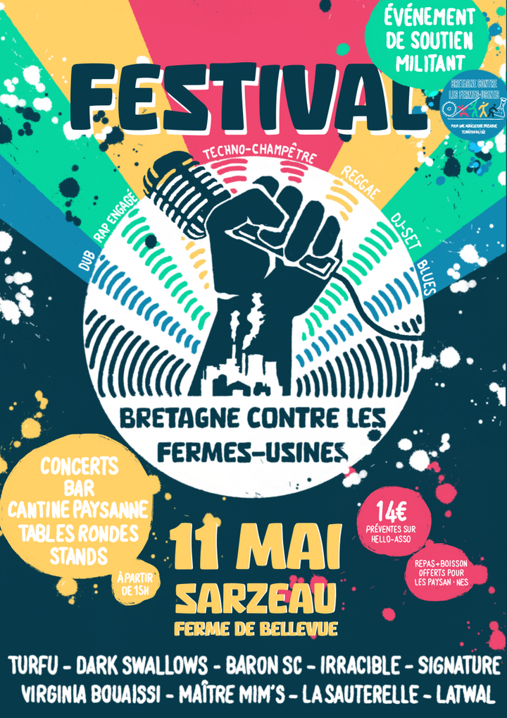 Festival Bretagne contre les fermes-usines, à Sarzeau (Morbihan)