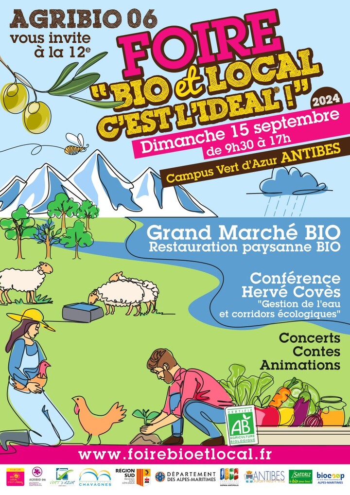 Foire «<small class="fine d-inline"> </small>Bio & local, c'est l'idéal<small class="fine d-inline"> </small>», à Antibes (Alpes-Maritimes)