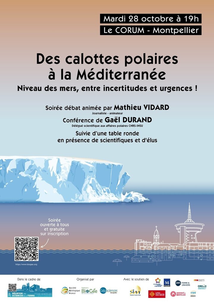 «<small class="fine d-inline"> </small>Des calottes polaires à la Méditerranée<small class="fine d-inline"> </small>», soirée à Montpellier (Hérault)