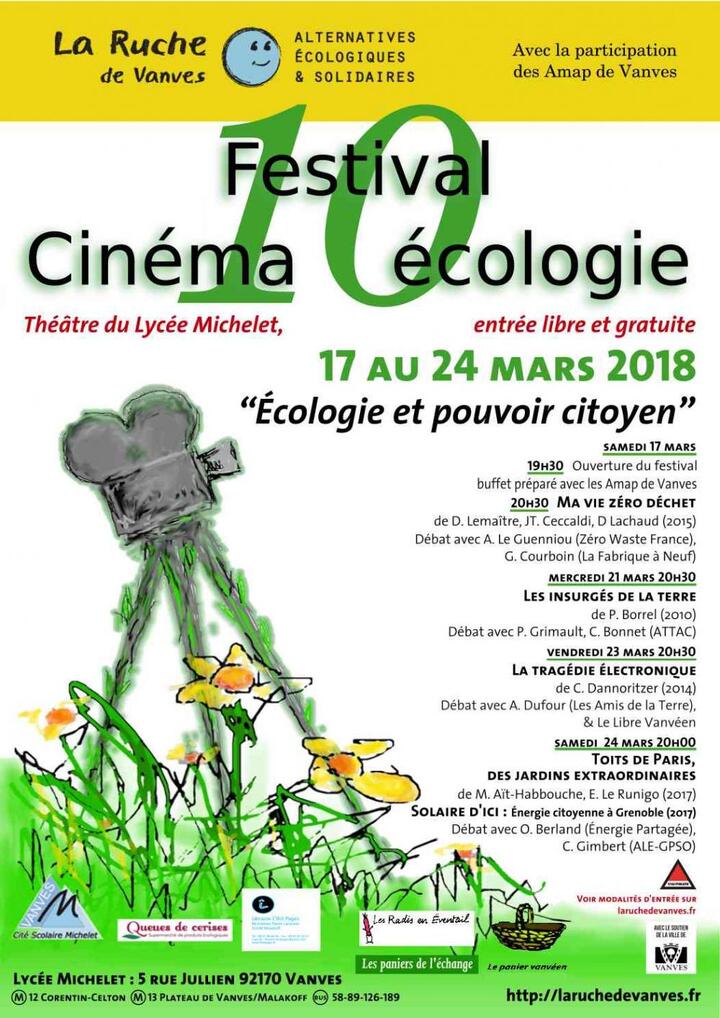 10<sup class="typo_exposants">e</sup> Festival cinéma-écologie, à Vanves (Haut-de-Seine)