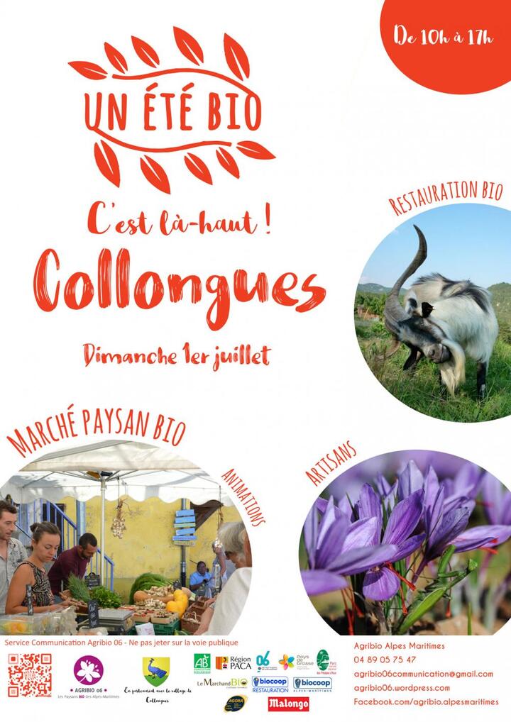 Fête «<small class="fine d-inline"> </small>Un été bio, c'est là-haut<small class="fine d-inline"> </small>!<small class="fine d-inline"> </small>» à Collongues (Alpes-Maritimes)