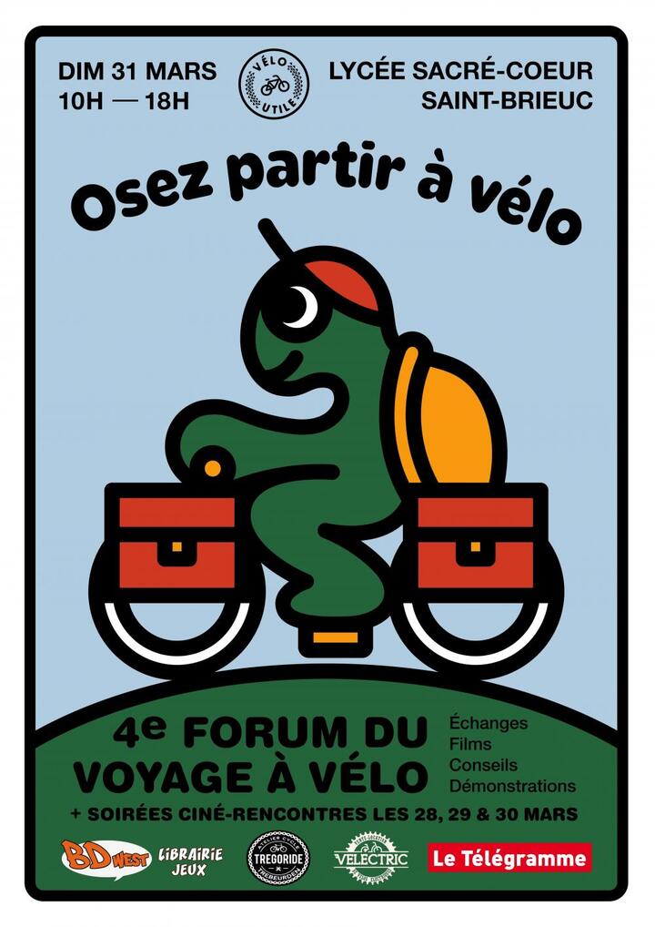 4<sup class="typo_exposants">e</sup> Forum du voyage à vélo, à Saint-Brieuc (Côtes-d'Armor)