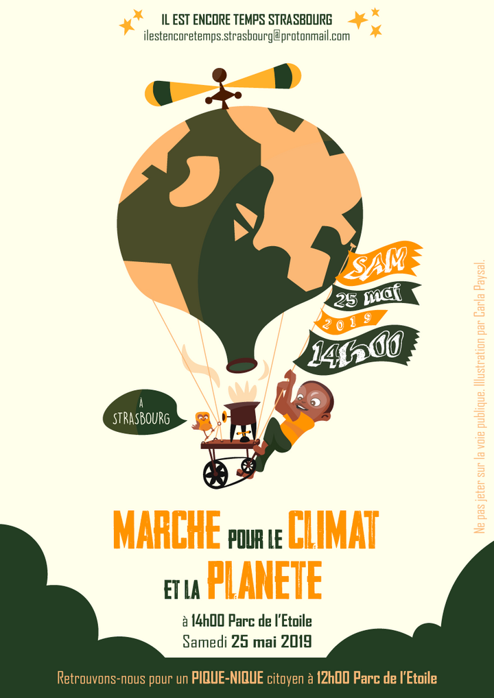Marche pour le climat et la planète, à Strasbourg (Bas-Rhin)