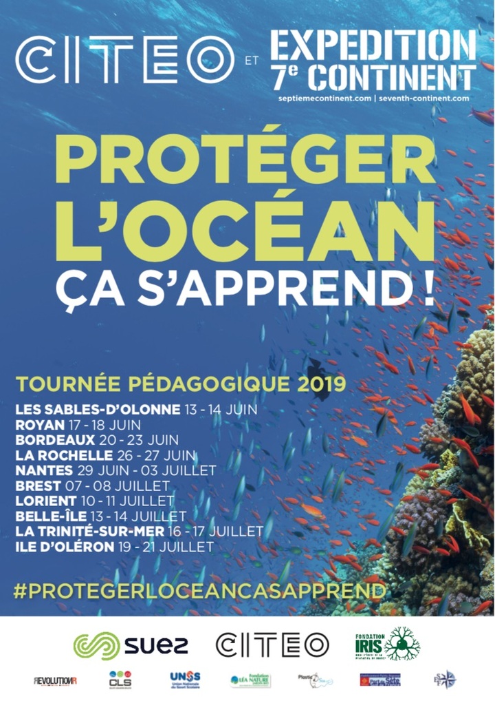 «<small class="fine d-inline"> </small>Protéger l'Océan, ça s'apprend<small class="fine d-inline"> </small>», tournée pédagogique sur la façade atlantique