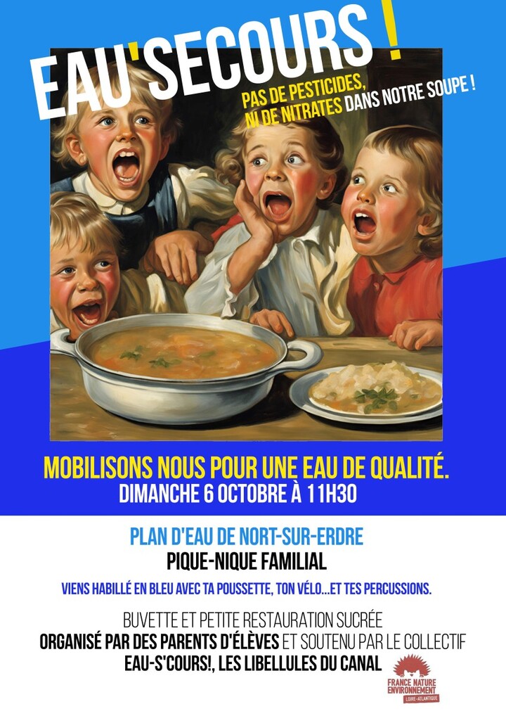 Eau'secours, pas de pesticides ni de nitrates dans notre soupe<small class="fine d-inline"> </small>! à Nort-sur-Erdre (Loire-Atlantique)