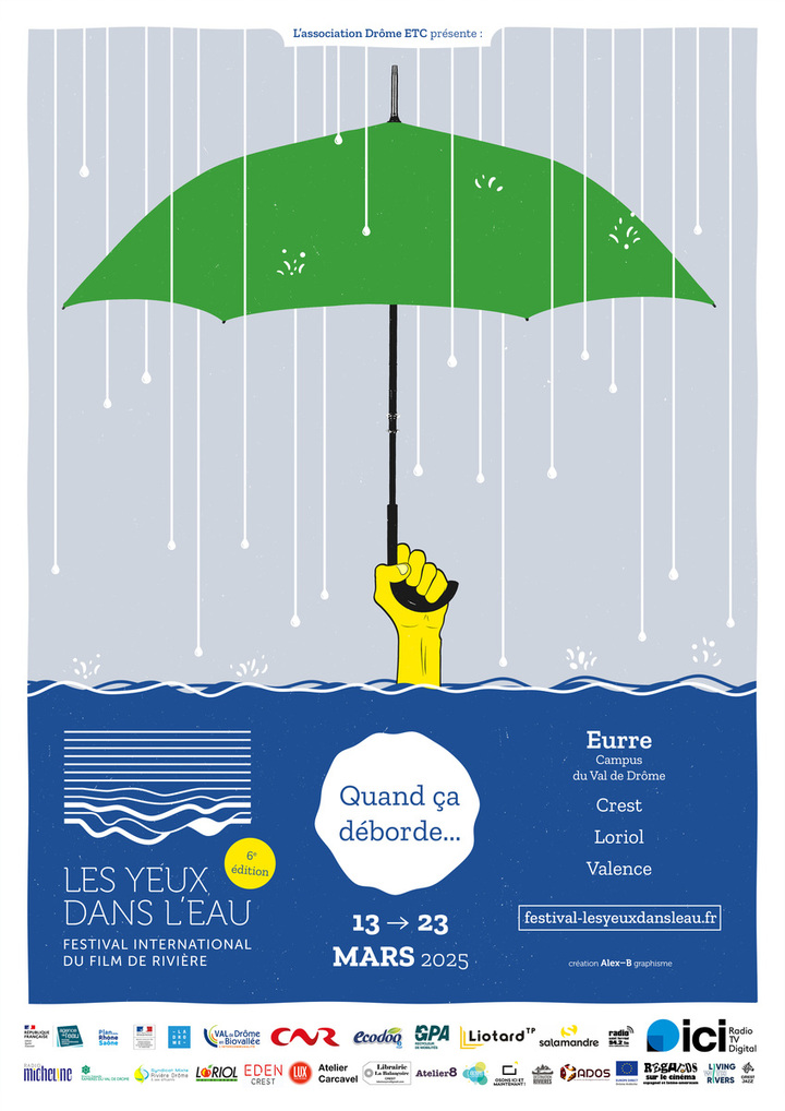 «<small class="fine d-inline"> </small>Les Yeux dans l'eau - Festival international du film de rivière<small class="fine d-inline"> </small>», à Eurre (Drôme)
