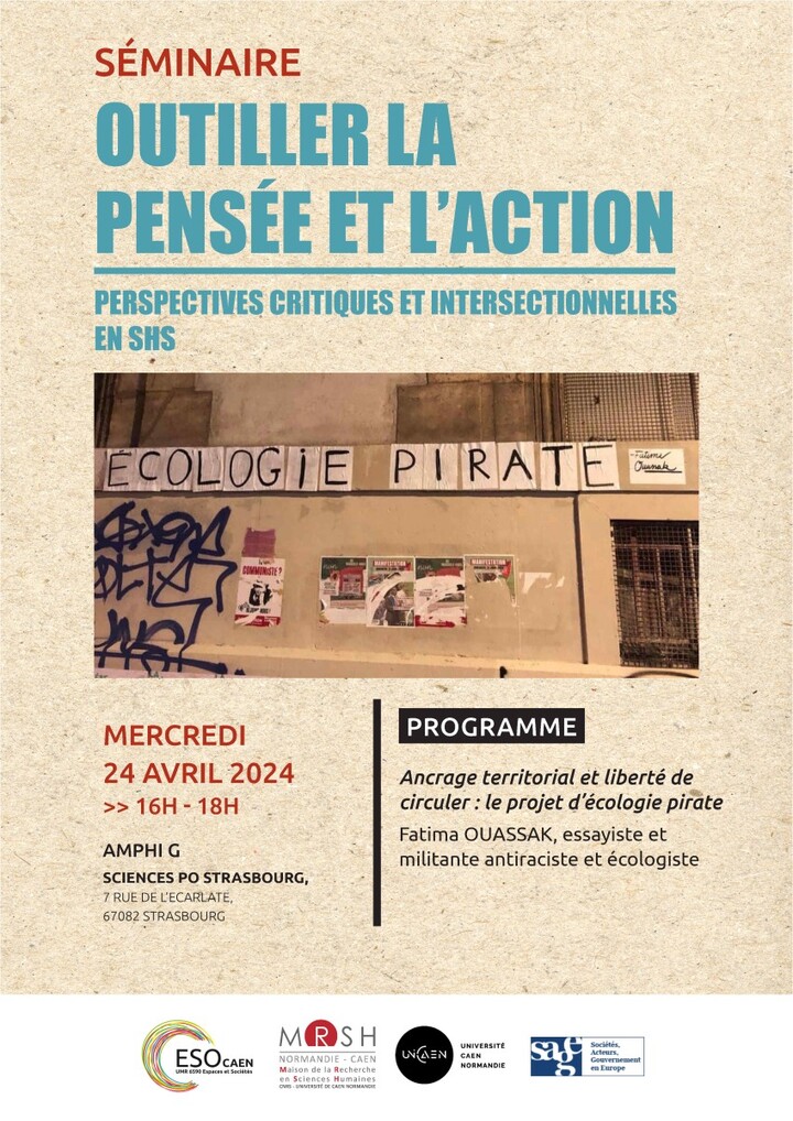 Ancrage territorial et liberté de circuler : le projet d'écologie pirate, séminaire à Strasbourg (Bas-Rhin)