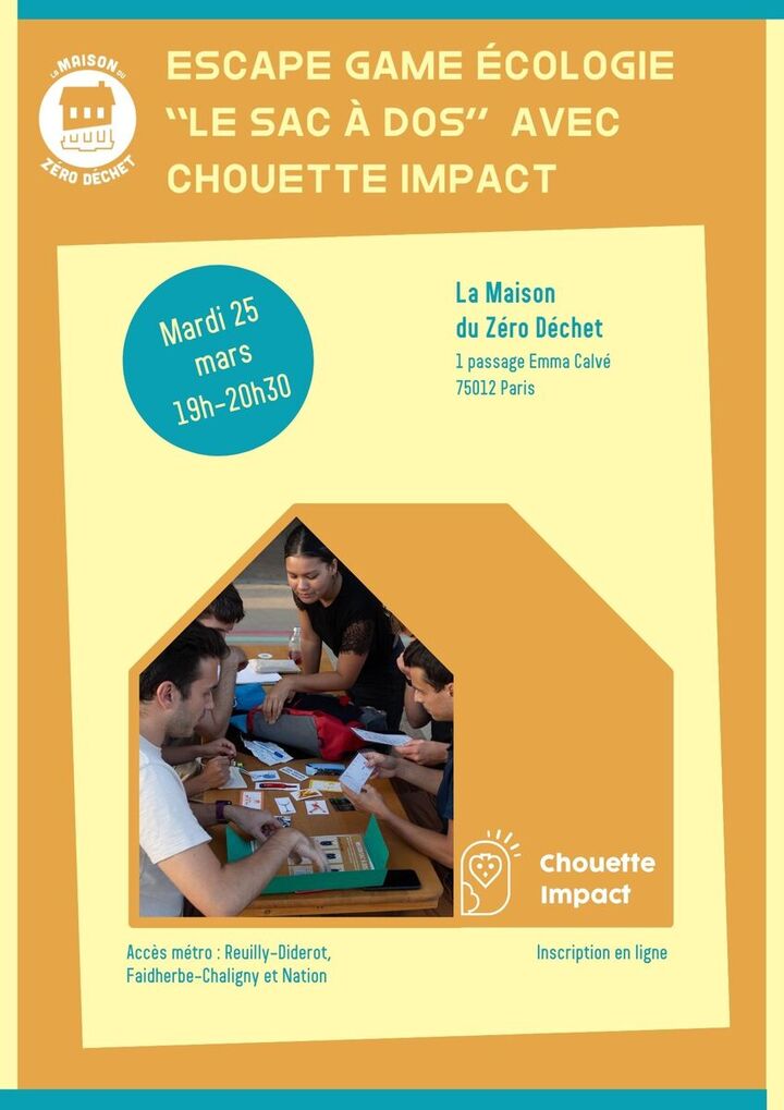 «<small class="fine d-inline"> </small>Escape game écologie : apprendre en s'amusant<small class="fine d-inline"> </small>!<small class="fine d-inline"> </small>» à Paris
