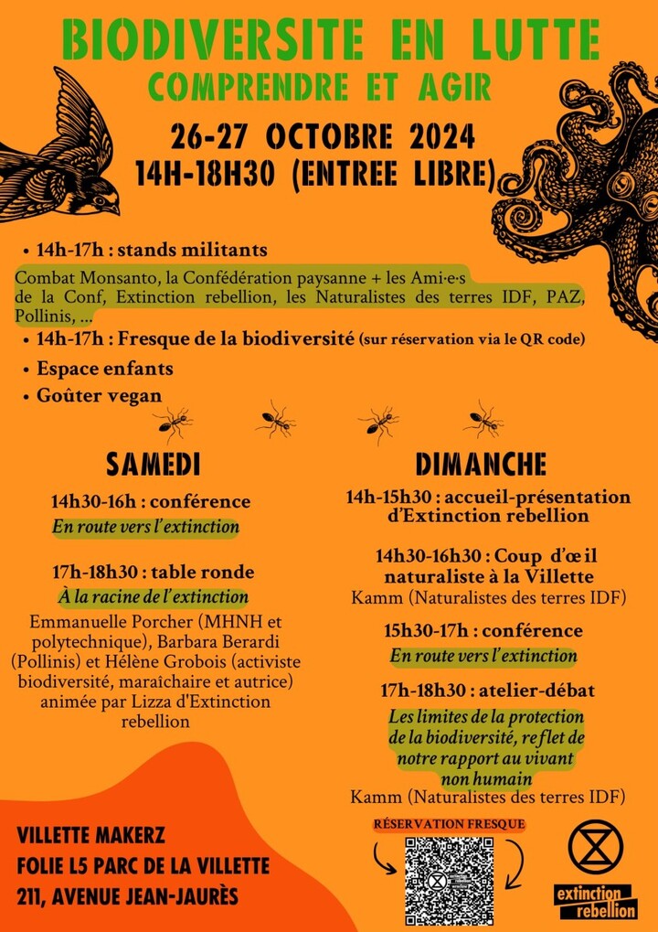 Biodiversité en lutte - Comprendre et agir, à Paris