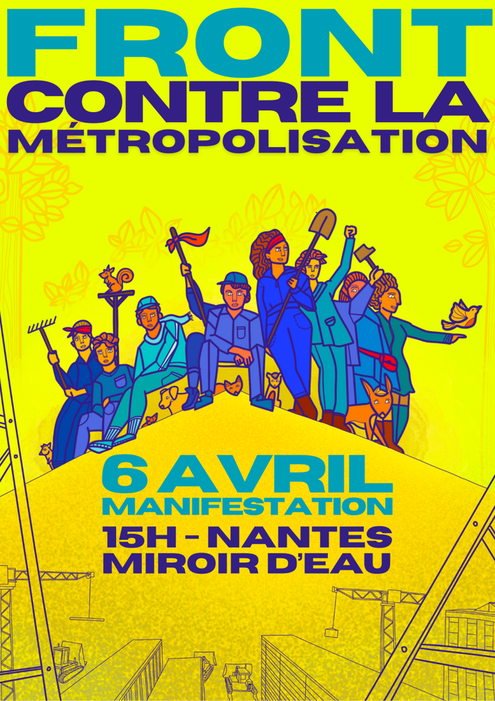 Manifestation Front contre la métropolisation, à Nantes (Loire-Atlantique)