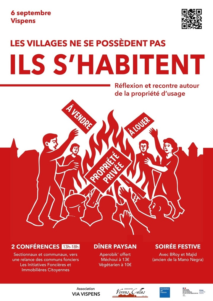 «<small class="fine d-inline"> </small>Les Usagères, rencontres et réflexion sur la propriété d'usage<small class="fine d-inline"> </small>», à Vispens (Aveyron)