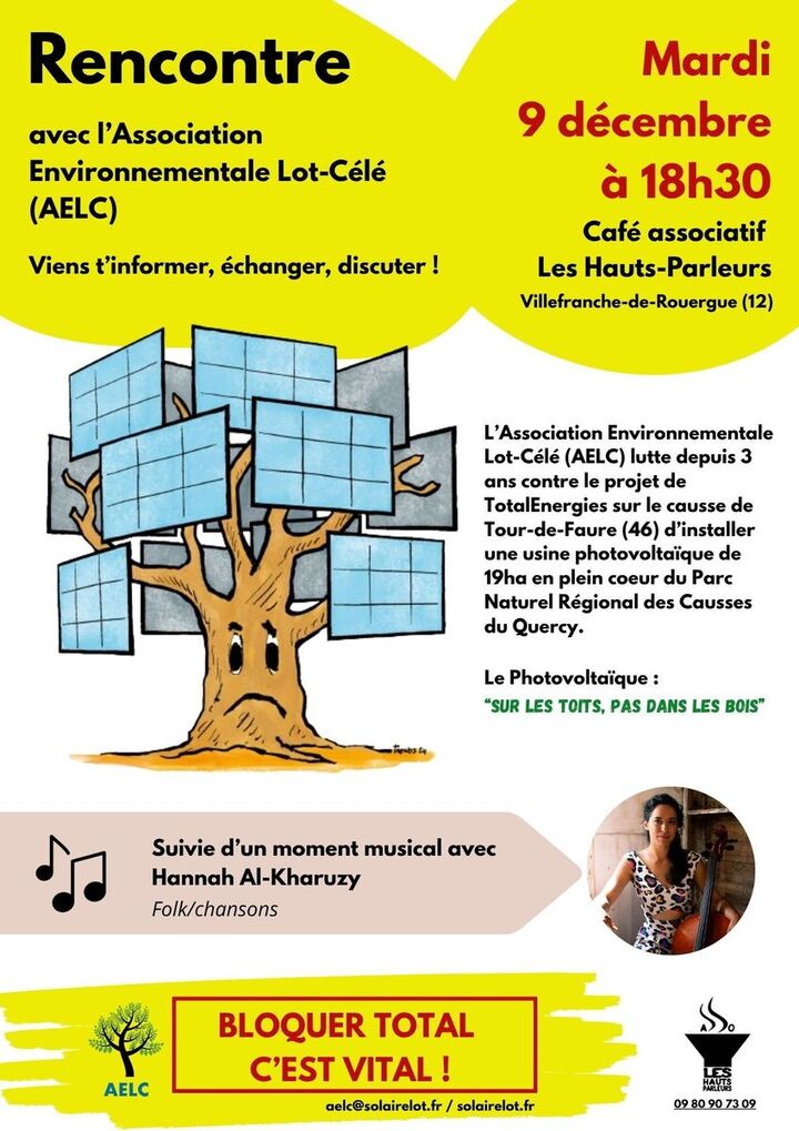 Rencontre avec l'Association environnementale Lot-Célé, à Villefranche-de-Rouergue (Aveyron)