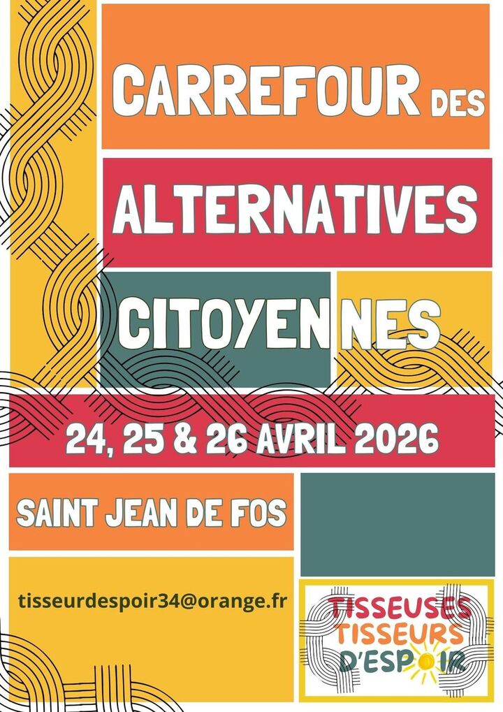 «<small class="fine d-inline"> </small>Carrefour des alternatives citoyennes<small class="fine d-inline"> </small>», à Saint-Jean-de-Fos (Hérault)