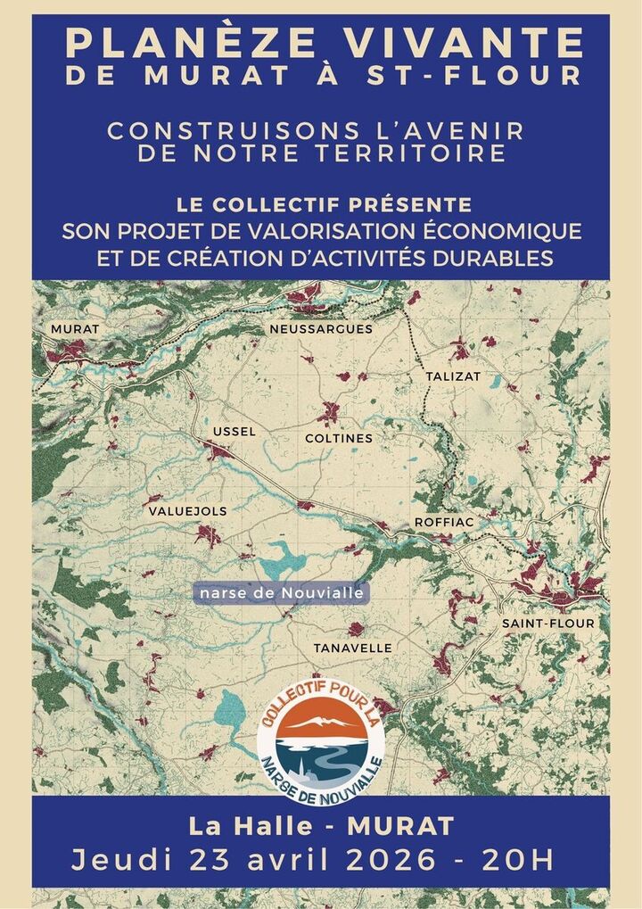 «<small class="fine d-inline"> </small>Planèze vivante, projet économique soutenable<small class="fine d-inline"> </small>», à Murat (Cantal)