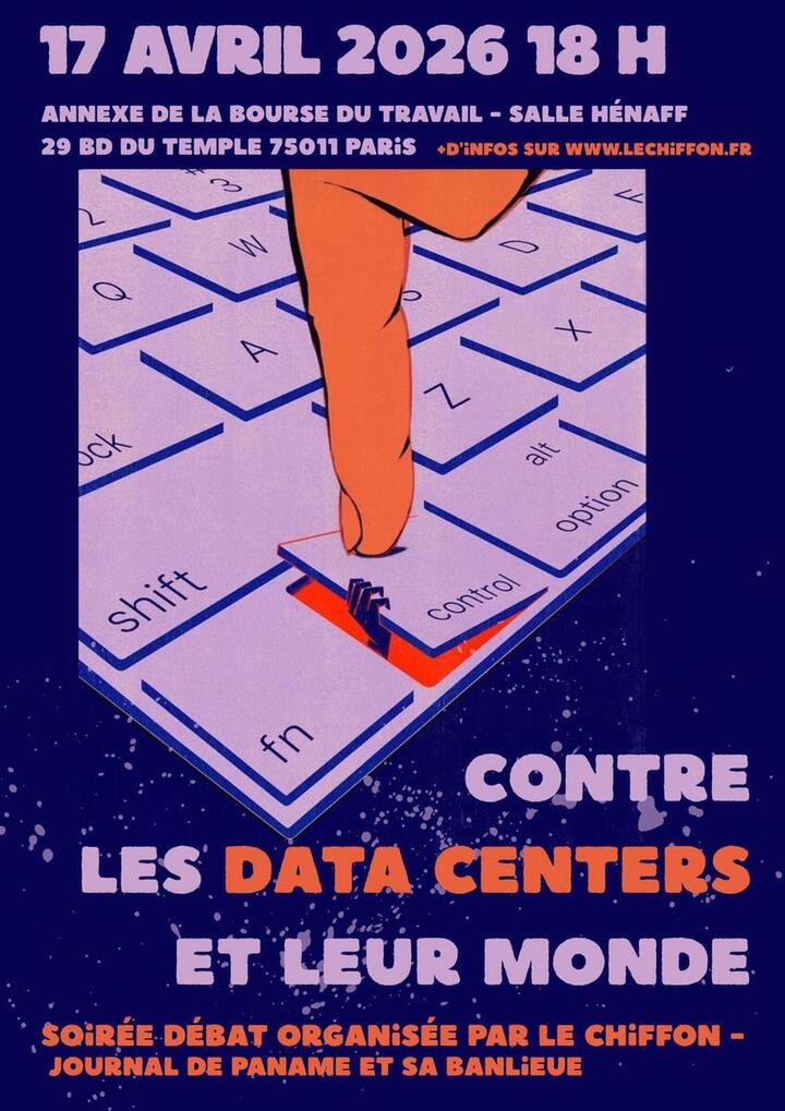 «<small class="fine d-inline"> </small>Contre les data centers et leur monde<small class="fine d-inline"> </small>», soirée-débat à Paris