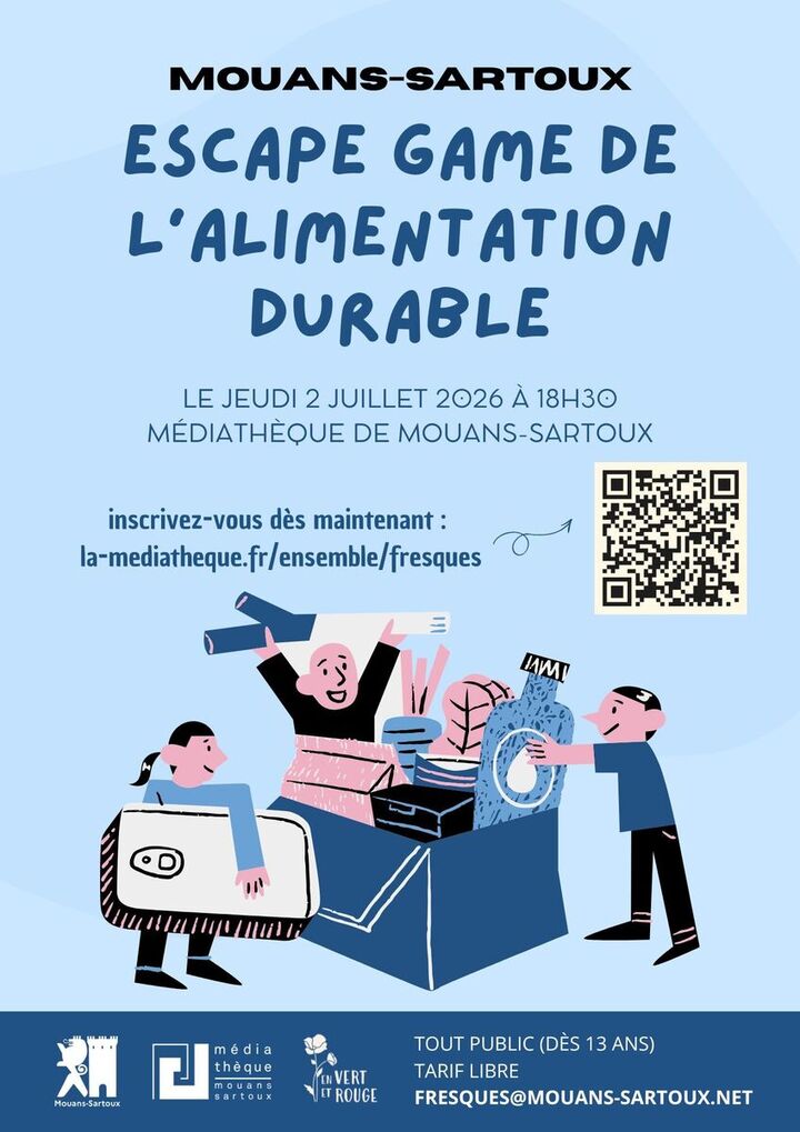 «<small class="fine d-inline"> </small>Escape Game de l'alimentation durable<small class="fine d-inline"> </small>», à Mouans-Sartoux (Alpes-Maritimes)