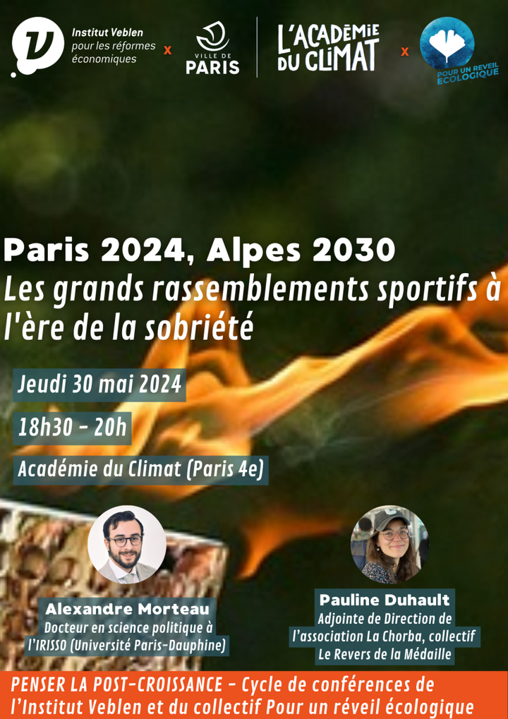 Paris 2024, Alpes 2030 : Les grands rassemblements sportifs à l'ère de la sobriété, table ronde à Paris