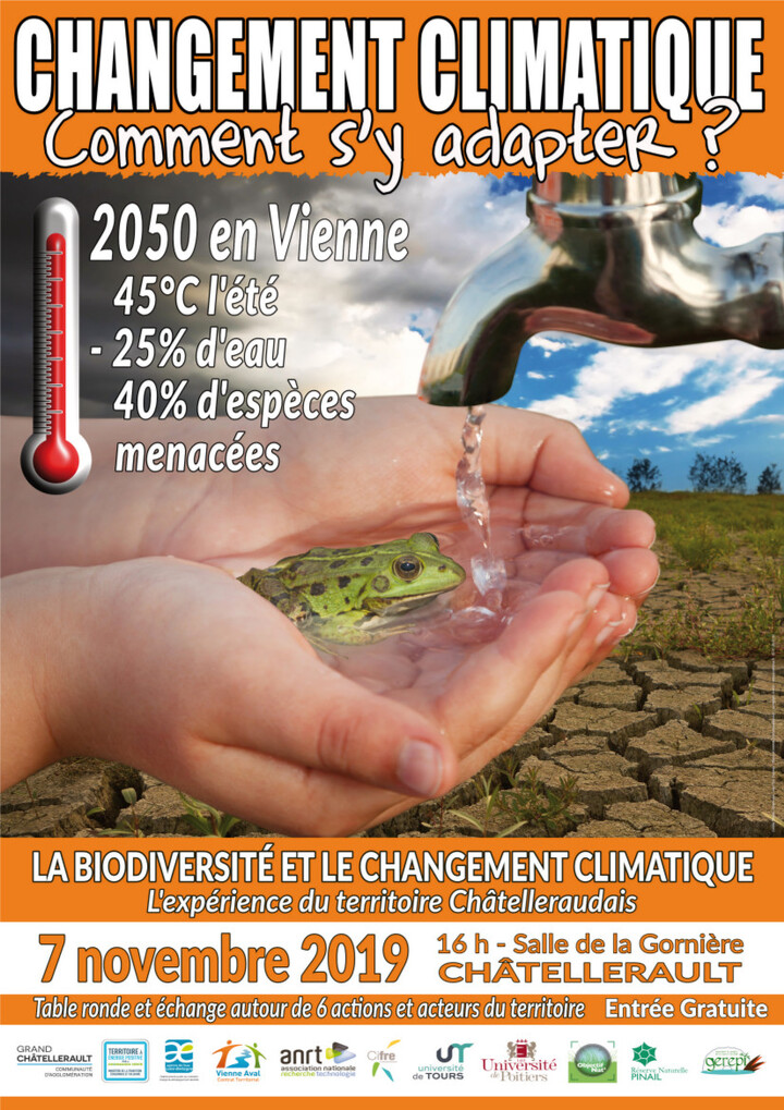 Table ronde «<small class="fine d-inline"> </small>biodiversité et changement climatique<small class="fine d-inline"> </small>», à Châtellerault (Vienne)