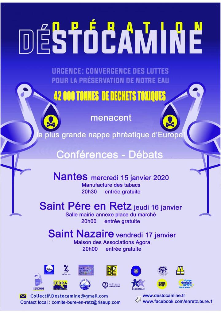 Conférences d'information de Stocamine en Loire-Atlantique