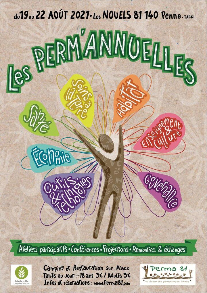 Les Perm'Annuelles : rencontres nationales de permaculture, à Penne (Tarn)