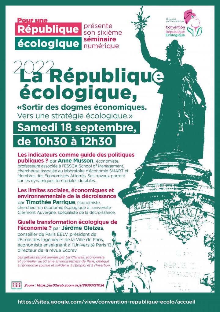 Séminaire République écologique sur l'économie, en ligne