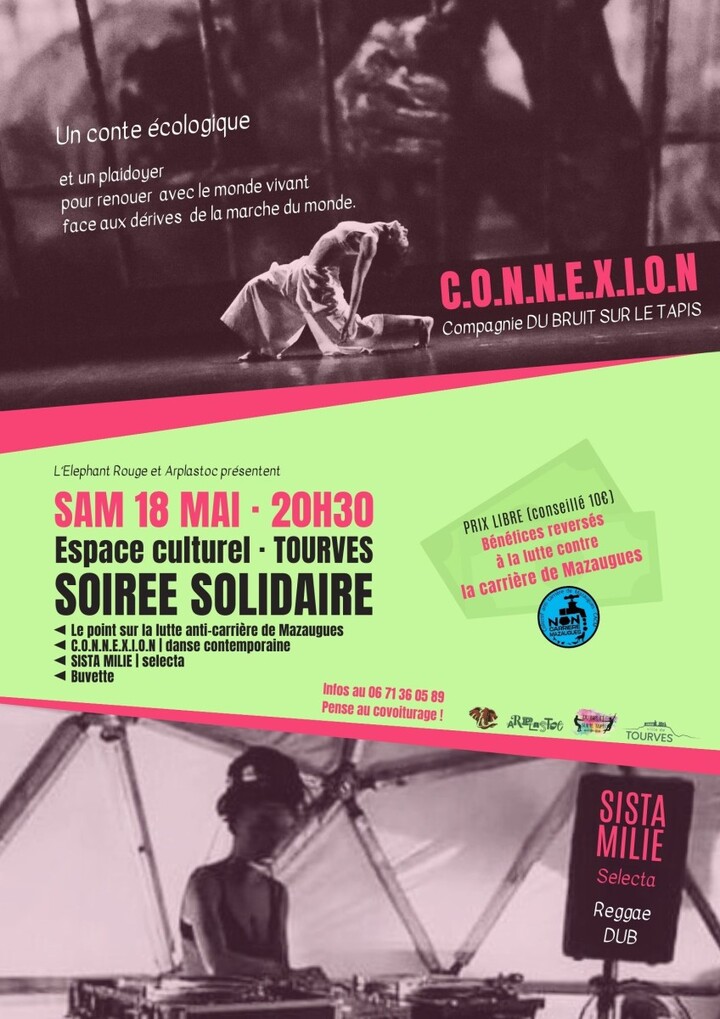 Soirée solidaire avec la lutte contre la carrière de Mazaugues, à Tourves (Var)