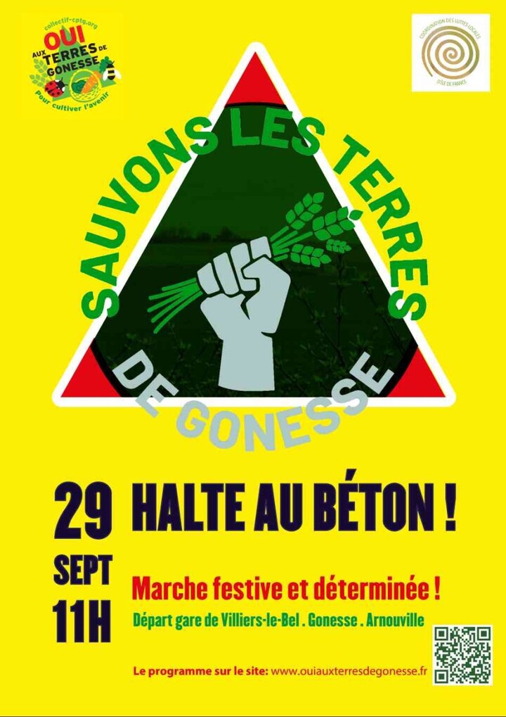 Marche pour les terres de Gonesse (Val-d'Oise)