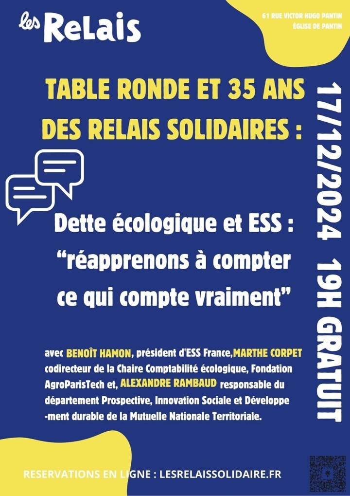 Dette écologique et <span class="caps">ESS</span> : réapprenons à compter ce qui compte vraiment, à Pantin (Seine-Saint-Denis)