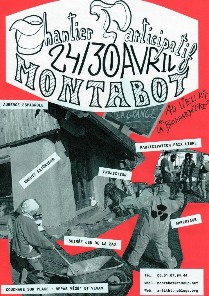 Chantier collectif à la Grange, à Montabot (Manche)