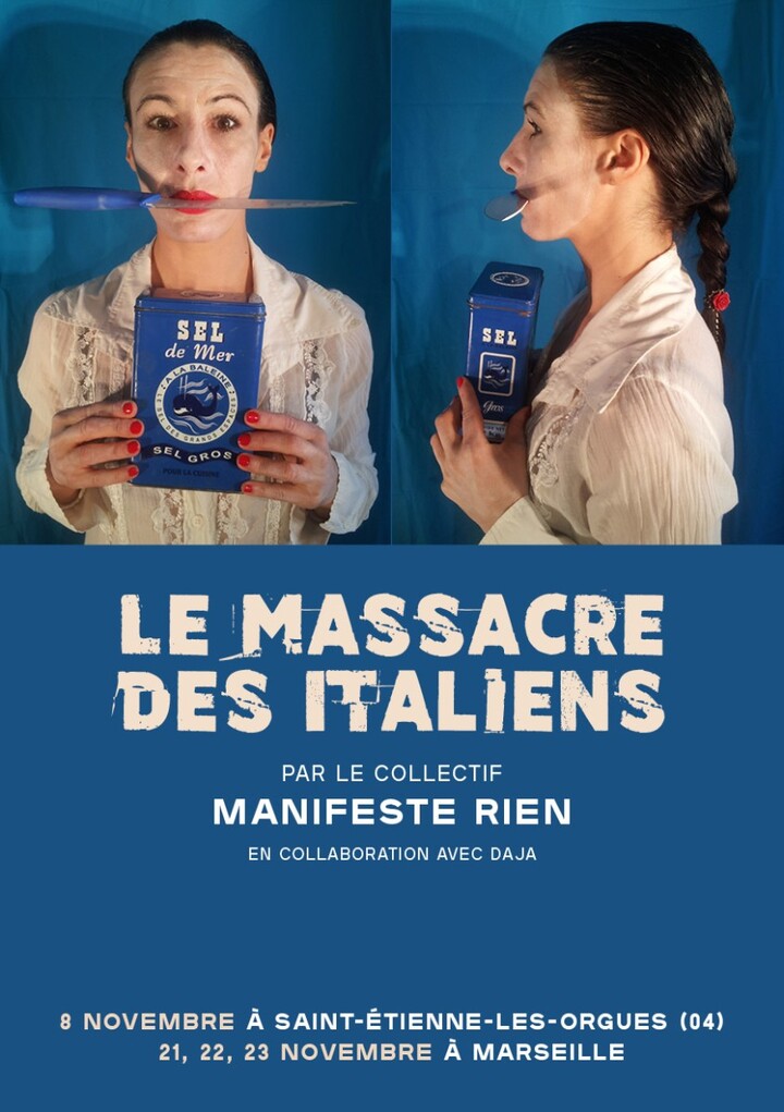 «<small class="fine d-inline"> </small>Le Massacre des Italiens<small class="fine d-inline"> </small>», spectacle à Saint-Étienne-les-Orgues (Alpes-de-Haute-Provence)