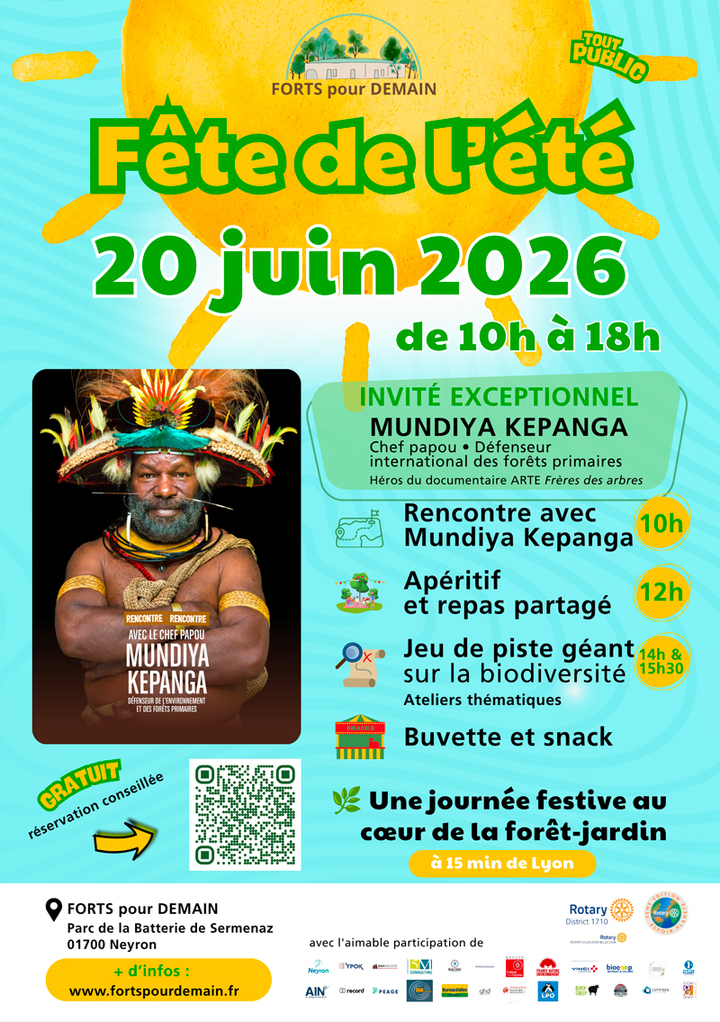 «<small class="fine d-inline"> </small>Rencontre avec Mundiya Kepanga à la batterie de Sermenaz<small class="fine d-inline"> </small>», à Neyron (Ain)