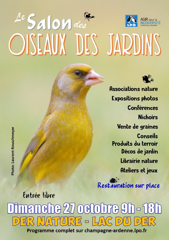 Salon des oiseaux des jardins, au lac du Der-Chantecoq (Marne/Haute-Marne)