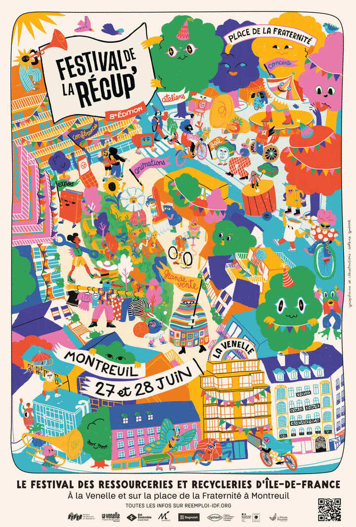 «<small class="fine d-inline"> </small>Festival de la récup'<small class="fine d-inline"> </small>», à Montreuil (Seine-Saint-Denis)