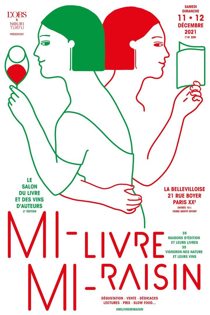 Mi-Livre Mi-Raisin, salon du livre et des vins d'auteurs à Paris