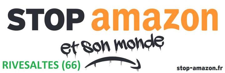 Rassemblement contre Amazon, à Rivesaltes (Pyrénées-Orientales)
