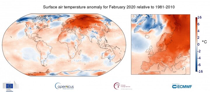 L'hiver 2019-2020 a été le plus chaud jamais enregistré en Europe