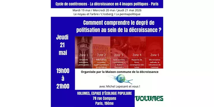 «<small class="fine d-inline"> </small>Comprendre le degré de politisation avec la permapolitique<small class="fine d-inline"> </small>», conférence-débat à Paris