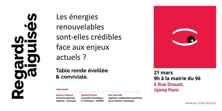 Les énergies renouvelables sont-elles crédibles face aux enjeux actuels<small class="fine d-inline"> </small>? table ronde à Paris